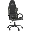 Image de vidaXL Chaise de jeu de massage Noir et camouflage Similicuir