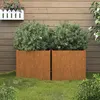 Image de vidaXL Jardinières 2 pcs 49x47x46 cm acier corten821552