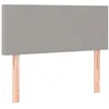 Image de vidaXL TÃªte de lit Gris clair 90x5x78/88 cm Tissu