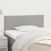 Image de vidaXL Tête de lit Gris clair 100x5x78/88 cm Tissu345764