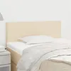 Image de vidaXL Tête de lit Crème 100x5x78/88 cm Tissu
