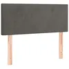 Image de vidaXL TÃªte de lit Gris foncÃ© 100x5x78/88 cm Velours