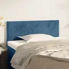Image de vidaXL Tête de lit Bleu foncé 100x5x78/88 cm Velours