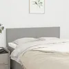 Image de vidaXL Têtes de lit 2 pcs Gris clair 72x5x78/88 cm Tissu345784