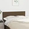 Image de vidaXL Têtes de lit 2 pcs Marron foncé 72x5x78/88 cm Tissu