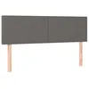 Image de vidaXL TÃªtes de lit 2 pcs Gris 72x5x78/88 cm Similicuir