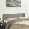 Image de vidaXL Têtes de lit 2 pcs Gris clair 72x5x78/88 cm Velours
