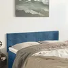 Image de vidaXL Têtes de lit 2 pcs Bleu foncé 72x5x78/88 cm Velours
