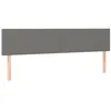 Image de vidaXL TÃªtes de lit 2 pcs Gris foncÃ© 80x5x78/88 cm Tissu