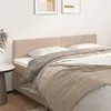 Image de vidaXL Têtes de lit 2 pcs Cappuccino 80x5x78/88 cm Similicuir