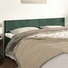 Image de vidaXL Têtes de lit 2 pcs Vert foncé 80x5x78/88 cm Velours