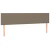 Image de vidaXL TÃªtes de lit 2 pcs Taupe 90x5x78/88 cm Tissu
