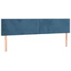 Image de vidaXL Vidaxl Têtes De Lit 2 Pcs Bleu Foncé 90x5x78/88 Cm Velours