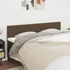 Image de vidaXL Têtes de lit 2 pcs Marron Foncé 100x5x78/88 cm Tissu345847