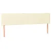 Image de vidaXL T?tes de lit 2 pcs Cr?me 100x5x78/88 cm Similicuir