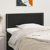 Image de vidaXL Tête de lit Noir 90x5x78/88 cm Similicuir
