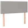 Image de vidaXL TÃªte de lit Gris clair 100x5x78/88 cm Tissu