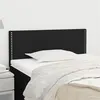 Image de vidaXL Tête de lit Noir 100x5x78/88 cm Tissu
