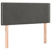 Image de vidaXL TÃªte de lit Gris foncÃ© 100x5x78/88 cm Velours