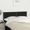 Image de vidaXL Têtes de lit 2 pcs Noir 72x5x78/88 cm Tissu