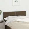 Image de vidaXL Têtes de lit 2 pcs Marron foncé 72x5x78/88 cm Tissu