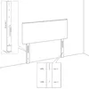 Image de vidaXL TÃªtes de lit 2 pcs CrÃ¨me 72x5x78/88 cm Tissu