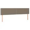 Image de vidaXL TÃªtes de lit 2 pcs Taupe 90x5x78/88 cm Tissu