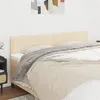 Image de vidaXL Têtes de lit 2 pcs Crème 90x5x78/88 cm Tissu