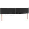 Image de vidaXL Vidaxl Têtes De Lit 2 Pcs Noir 90x5x78/88 Cm Similicuir