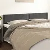 Image de vidaXL Têtes de lit 2 pcs Gris foncé 90x5x78/88 cm Velours