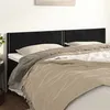 Image de vidaXL Têtes de lit 2 pcs Noir 90x5x78/88 cm Velours