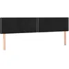 Image de vidaXL TÃªtes de lit 2 pcs Noir 90x5x78/88 cm Velours