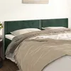 Image de vidaXL Têtes de lit 2 pcs Vert foncé 90x5x78/88 cm Velours