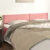 Image de vidaXL Têtes de lit 2 pcs Rose 90x5x78/88 cm Velours