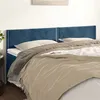 Image de vidaXL Têtes de lit 2 pcs Bleu foncé 100x5x78/88 cm Velours