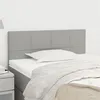 Image de vidaXL Tête de lit Gris clair 80x5x78/88 cm Tissu346004