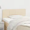 Image de vidaXL Tête de lit Crème 80x5x78/88 cm Tissu