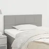 Image de vidaXL Tête de lit Gris clair 90x5x78/88 cm Tissu346018
