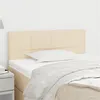 Image de vidaXL Tête de lit Crème 90x5x78/88 cm Tissu