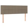 Image de vidaXL TÃªtes de lit 2 pcs Taupe 72x5x78/88 cm Tissu