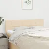 Image de vidaXL Têtes de lit 2 pcs Crème 72x5x78/88 cm Tissu