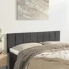 Image de vidaXL Têtes de lit 2 pcs Gris foncé 72x5x78/88 cm Velours