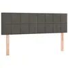 Image de vidaXL TÃªtes de lit 2 pcs Gris foncÃ© 72x5x78/88 cm Velours