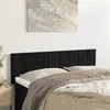 Image de vidaXL Têtes de lit 2 pcs Noir 72x5x78/88 cm Velours