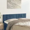 Image de vidaXL Têtes de lit 2 pcs Bleu foncé 72x5x78/88 cm Velours
