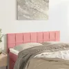 Image de vidaXL Têtes de lit 2 pcs Rose 72x5x78/88 cm Velours