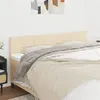 Image de vidaXL Têtes de lit 2 pcs Crème 80x5x78/88 cm Tissu
