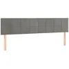 Image de vidaXL Vidaxl Têtes De Lit 2 Pcs Gris Clair 80x5x78/88 Cm Velours