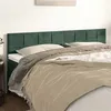 Image de vidaXL Têtes de lit 2 pcs Vert foncé 80x5x78/88 cm Velours