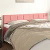 Image de vidaXL Têtes de lit 2 pcs Rose 80x5x78/88 cm Velours